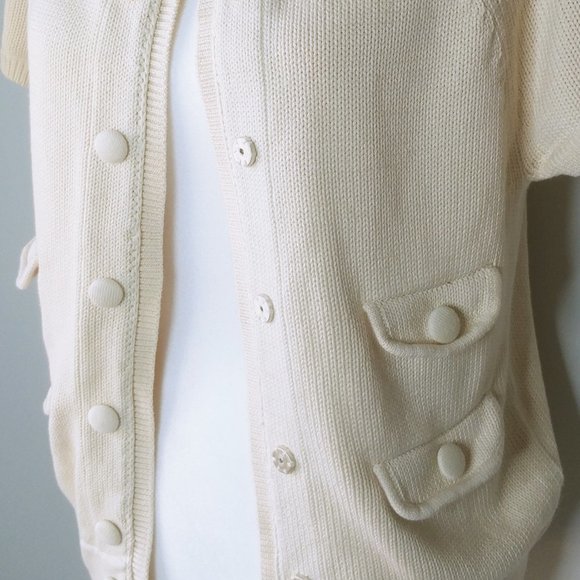 Gap Beige Button Up Sweater - Size Small - Picture 3 of 6